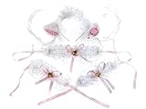 Süßes Maid-Katzen-Set bestehend aus Haarreif, Halsband und 2x Armbändern