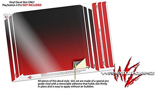 Wraptorskinz Ps4 Pro Skin Smooth Fades Red Black - Decal Style Skin Wrap Fits Sony Playstation 4 Pro Console #TOP2