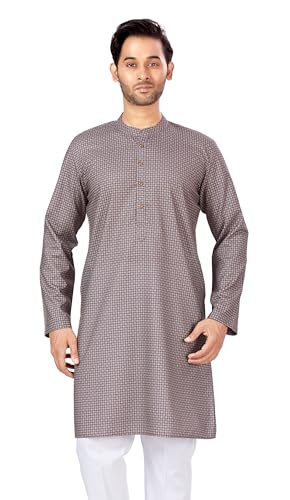 Image of Studio Shringaar Men's Cotton Relaxed Fit Straight Kurta