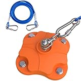 MOLANZ Dog Tie Out Stake with 30ft Cable, Heavy Duty 200lb Capacity, Double 360Β° Swivel Design, Outdoor Yard & Camping Ground Anchor for Large Dogs (Dog Stake+30ft Cable/200lbs)