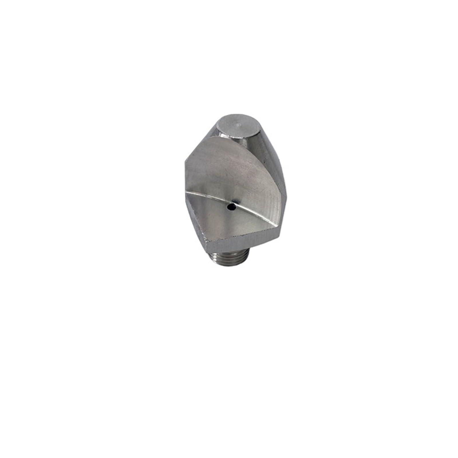 Boquillas de pulverización de Abanico con Chorro en V de ángulo Estrecho desviado 304SS, ángulo de 15-50 Grados, Boquilla Macho BSPT de 1/8-3/4"(1l4 Medium 2.6mm)