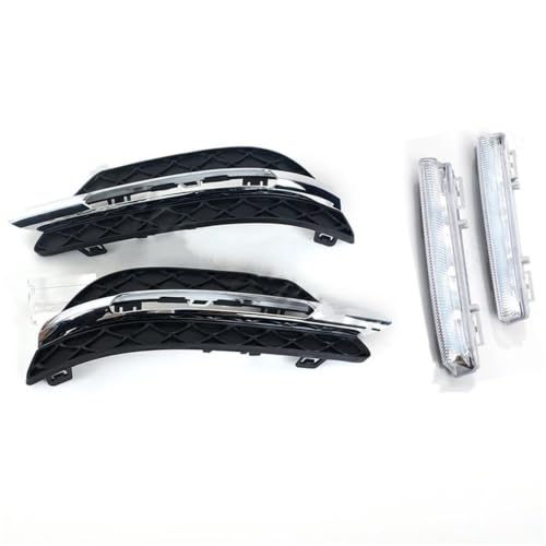 Feux anti-brouillard auto LED DRL pour Mercedes Benz Classe C W204 2011-2014 Avant 1 Jeu