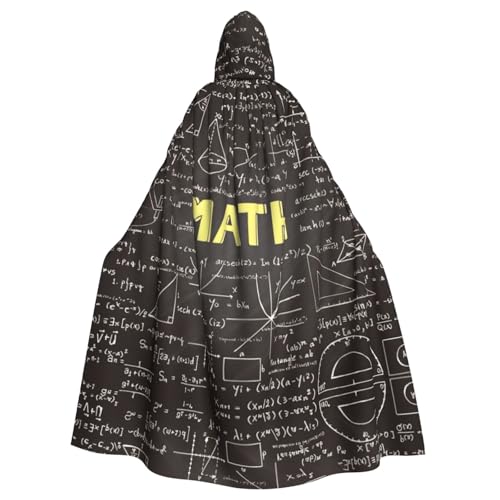 Cape à capuche mathématiques adulte pour costume de carnaval réussi