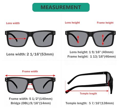 Image of Eyekepper 0.25 Reading Sunglasses Men, Full Tinted Lens Readers for Women
