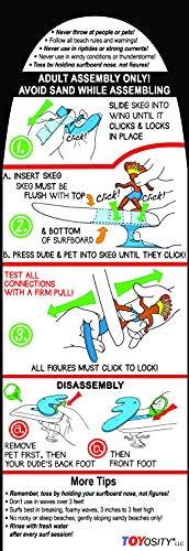 image for Surfer Dudes Classics Wave Powered Mini-Surfer and Surfboard Beach Toy