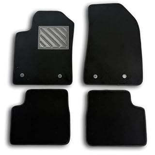 Tappetini Alfa Romeo Giulietta dal 2010- Su misura, Antiscivolo, 4 Pin, battitacco in gomma rinforzata