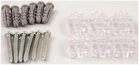 Home Decor 20-8300 6 Pack Plastic Mirror Mounting Clips