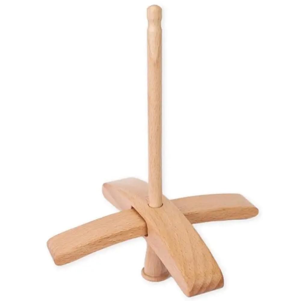 UDSKNV[KSL Wooden for Top-Weave Turkish Spindle Manual Wheel for Craft Enthusiasts