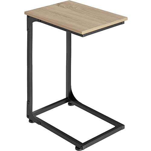 TecTake Table d’appoint Erie 40x30x63cm Bout de canapé Style Industriel diverses Couleurs (Bois Clair Industriel)