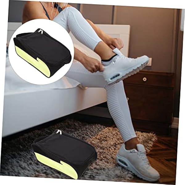 INOOMP Utomhus Utomhus Baskettröjor Påsar Fotbollsväska Bekväm Svart För Tillbehör Grön Organisatör Dragkedja Förvaring Basebollbollar Väska Andas Väskor Annan Volleyboll Och 4St