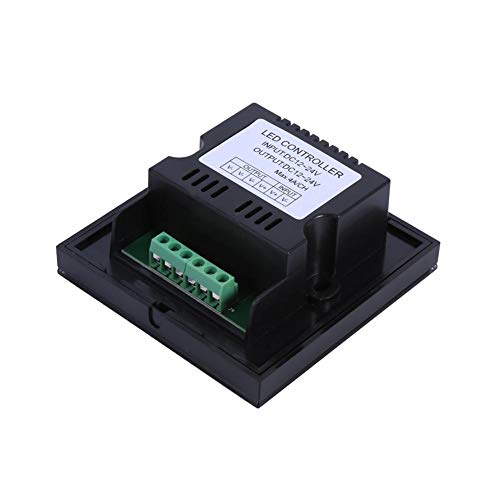 YUMILI Touch Light Switch,Touch Panel Dimmer and Single Black Light Switch with LED Backlight - Image 3