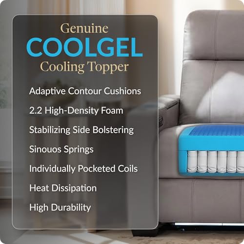 Image of Seatcraft Monterey Home Theater Seating Gray Row of 4 | Italian Leather, Wall Hugger, Zero Gravity, Powered Headrest, Power Recline, Zero Gap, USB charging