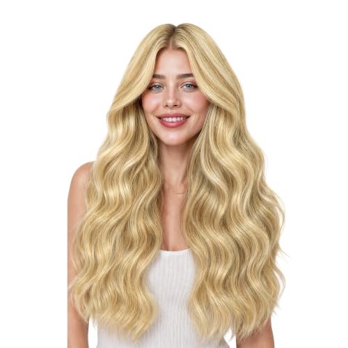 GOO GOO Tape In Weft Hair Extensions, 8cm Wide Tape, 18inch 7pcs 110g