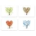 Seasons of Life Note Card Assortment Pack - Set of 24 cards - 4 designs blank inside - with white envelopes (54043)