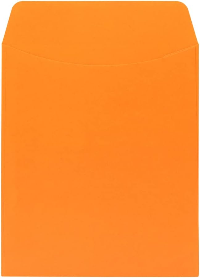 Hygloss 100 Library Card Pockets 3.5x5 Inch - Non-Adhesive Pocket Envelopes - 10 Assorted Colors - Classroom Envelope Pockets - Ideal for Organizing - Colorful Small Library Book Pocket