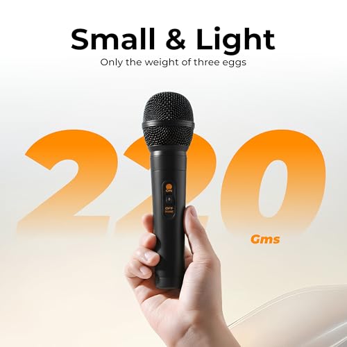 Image of FLYBALL Professional Cardioid Dynamic Wired Microphone with 6m XLR Cable | Handheld Vocal Mic for Singing, Karaoke, Stage, Studio, PA System & Live Performance (SLM 120)
