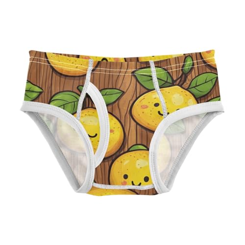 KLL Wood Lemons Toddler Boy Comfort Briefs Cute Children Undies