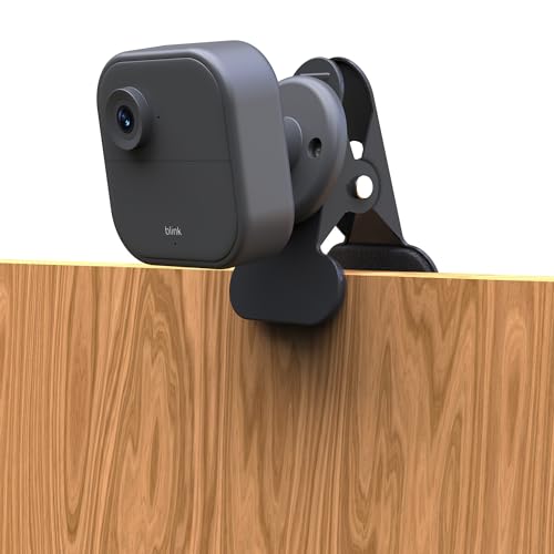 VMEI Metal Clip Mount for Blink Outdoor 4 (4th Gen) /Outdoor (3rd Gen),No Drill, Place Camera Anywhere on a Tree or Fence-Black(2 Pack)