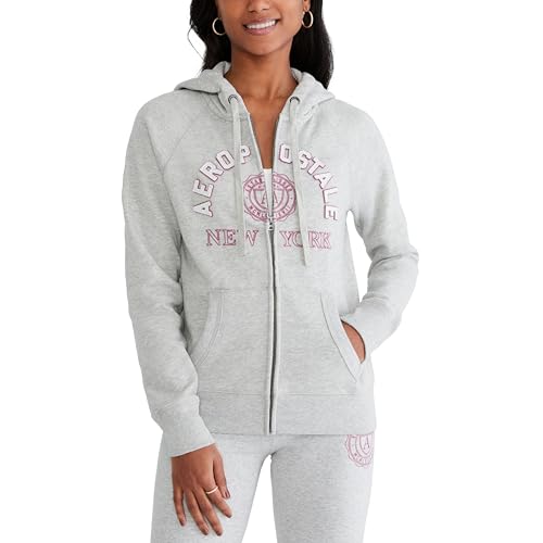 AEROPOSTALE Women's Full Zip Hoodie-New York Crest