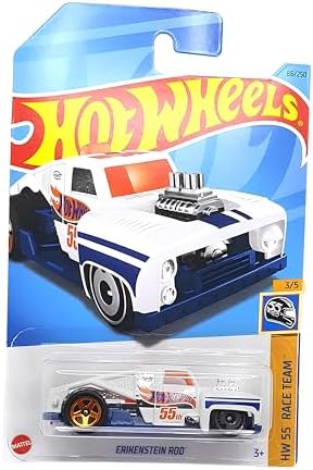 Carrinho Hot Wheels Erikenstein Rod (White, Blue & Orange) HW 55 ...