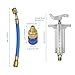 E-VelionX Oil and Dye Injectors Kit 30ml/1 Oz Hand Push Compressor Manual AC Oil Dye Injector with Quick Coupler 1/4 SAE Connector Car HVAC Compressor Oil Dye Injector Refrigerant Tool