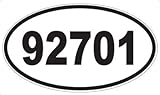 US Decal, Inc. Number 92701 Oval Sticker