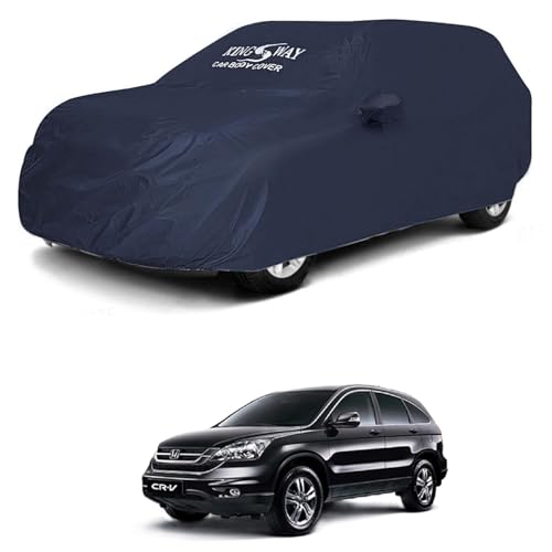Image of KINGSWAY Accessories Waterproof Car Cover Only Compatible with Honda CRV Year 2007 to 2011, Mirror Pockets, Bird Poop, All Weather, Scratch and UV Protection Car Body Cover, Grey