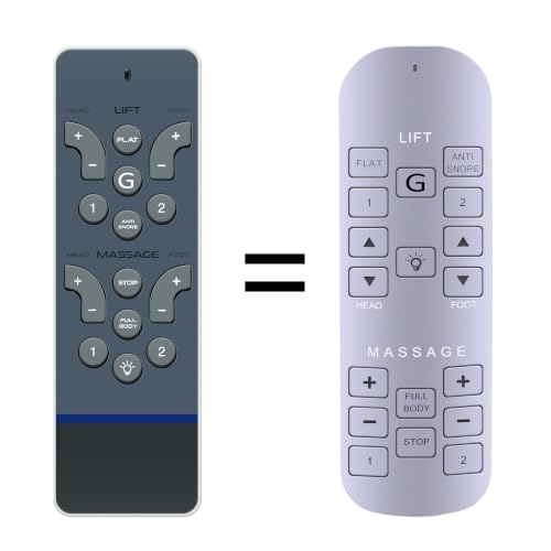 FQOUG Replacement Remote Control for Serta Siganture/Serta Motion Select RC-WM-E02 Adjustable Bed (Old Remote Must Match Picture on Right New Version Shown Left)