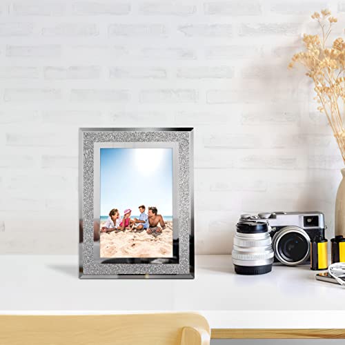 Calenzana 4X6 Picture Frame Sparkle Glass Photo Frames Set For Tabletop, 2 Pack #TOP4