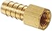 EATON Weatherhead 10508B-204 Female Pipe Fitting, CA360 Brass, 1/2" Hose ID, 1/4" Tube Size