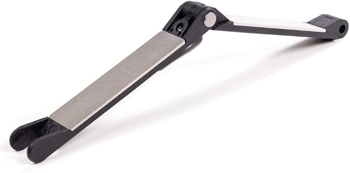Work Sharp Folding Field Manual Knife Sharpener UK - Compact Knife Sharpening Manual Tool with Diamond Plates, Ceramic Honing Plate & Sharpening Angles for Outdoor, Camping & Bushcraft