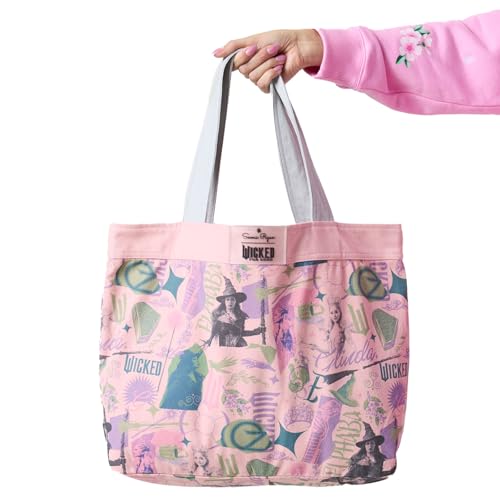 Bolso tipo tote Samii Ryan Wicked x Elphaba y Glinda, rosa miniatura 6