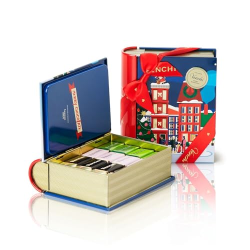 Venchi, Mini Weihnachtsdorf-Buch mit assortierten Cremini, mit Piemont-Haselnüss, Limited Edition, 180 g, glutenfrei, ohne Farbstoffe und Konservierungsstoffe, Weihnachtsgeschenkidee