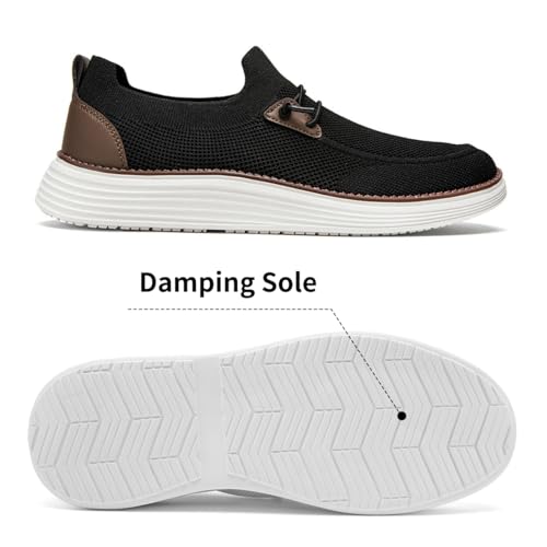 Mens Slip on Loafers Boat Shoes Non Slip Walking Shoes Running Shoes Fashion Sneakers for Men Comfort Lightweight Breathable Casual Office Shoes3