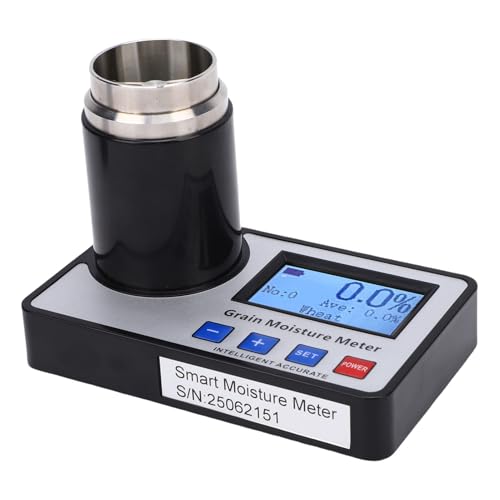 Generic 19 穀物湿度計、コーヒー豆、カカオ豆、小麦用の自動温度補償付き高精度穀物湿度計、大型 LCD ディスプレイ