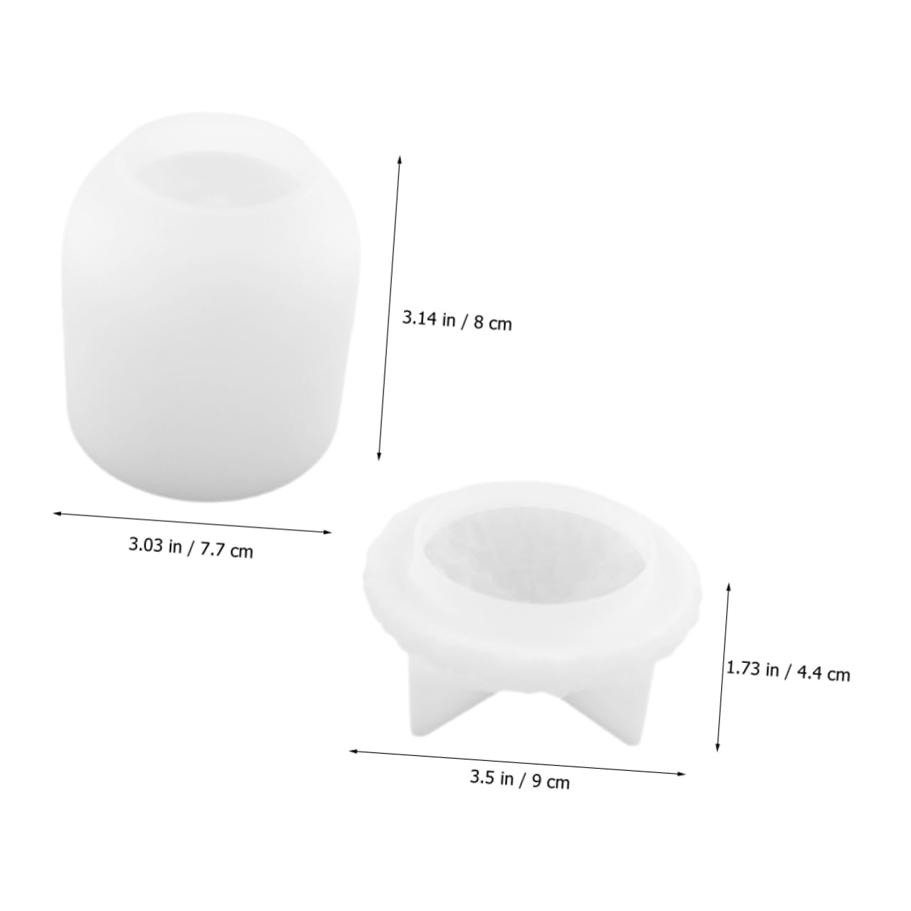 DOITOOL 5 Pezzi Stampo Silicone per Barattoli Caramelle Mold Creativo per Crafting Design Flessibile e Sicuro per Epossidica per Feste e Decorazioni Fai da Te