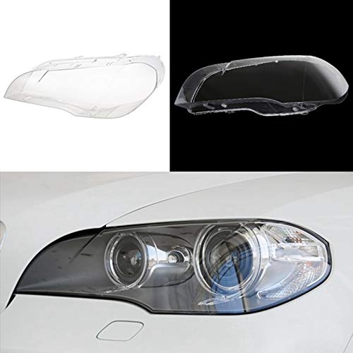 Coque de phare gauche X5 E70 2008-2013 en plexiglas transparent