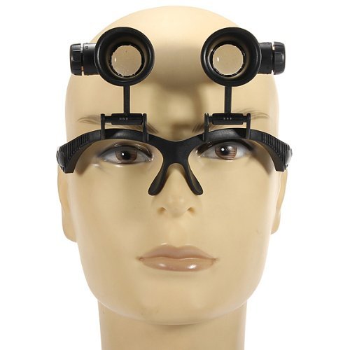 8 Lense 10X 15X 20X 25X Led Magnifier Eye Glass Jeweler Loupe Repair Magnifier Tool #TOP3