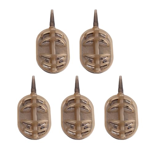 Green Inline Method Feeder 5 Pcs for Carp Fishing Bait Tool Accessories and Equipment Tackle Kit Good Holding of Bait with Long Cast