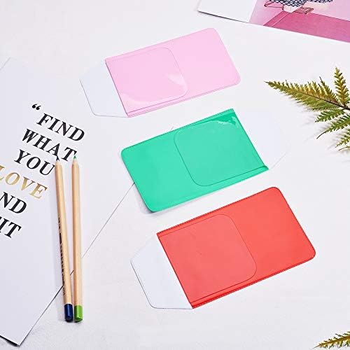 WANDIC Pocket Protectors, 32 Pcs 8 Colors Plastic Waterproof Badge Holders Name Tag ID Card Holders School Hospital Office Supplies for Pen Leaks