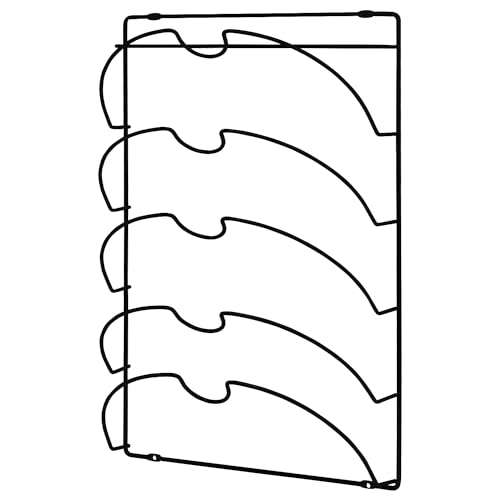 Joejis Rangement Couvercle Casserole pour placard ou mural - 2 en 1 Autoadhésif 3M Sans percage ou option à vis - Support Couvercle Cuisine - Porte Couvercle...