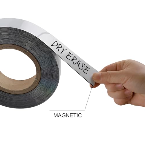 Ruban magnétique effaçable à sec blanc 7,6cm bande aimantée tableau blanc