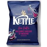 Kettle Chips Sea Salt & Balsamic Vinegar Crisps 40g – Pack of 54 | Gourmet Potato Chips