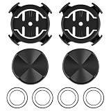 2 Piezas Soporte Manillar Ordenador Bicicleta Compatible con Garmin Edge 130 200 500 510 520 530 800 810 820 830 1000, Soporte Ciclocomputador con Bandas de Goma para Bicicleta Carretera y Montaña