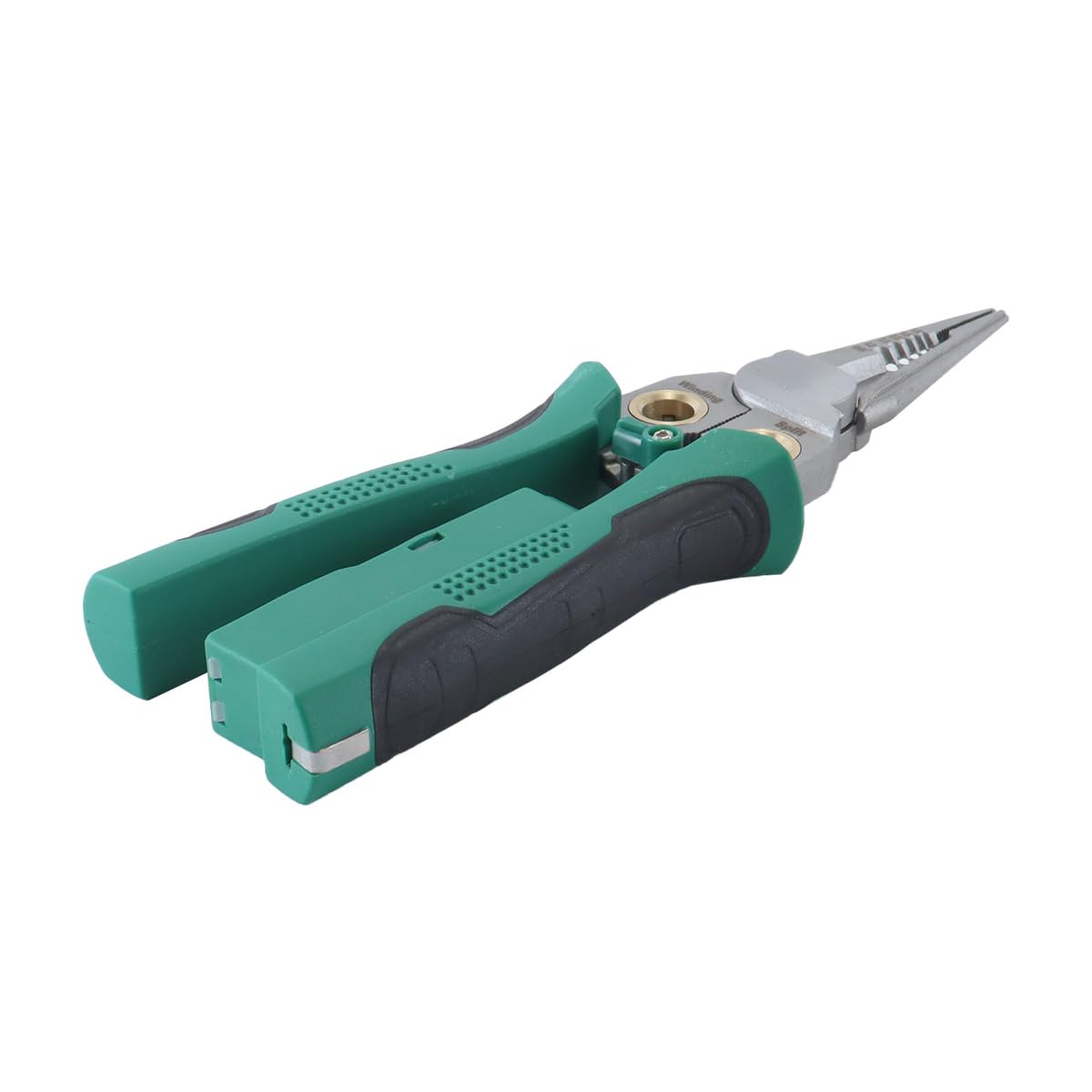 Alide Pelacables 8 en 1 con comprobador de voltaje, para cortar y tensar cables, alicates eléctricos, tijeras para raspar y prensar cables, herramienta de reparación para electricistas.