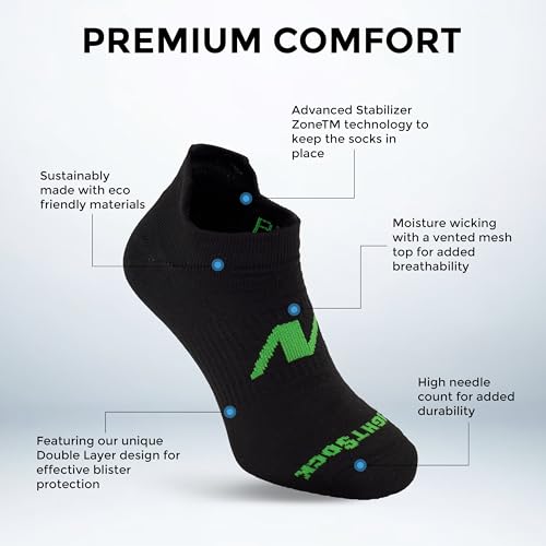 Wrightsock Running II Tab Running Socks for Men and Women – Cushioned, Eco-Friendly Anti Blister Socks - American Made2