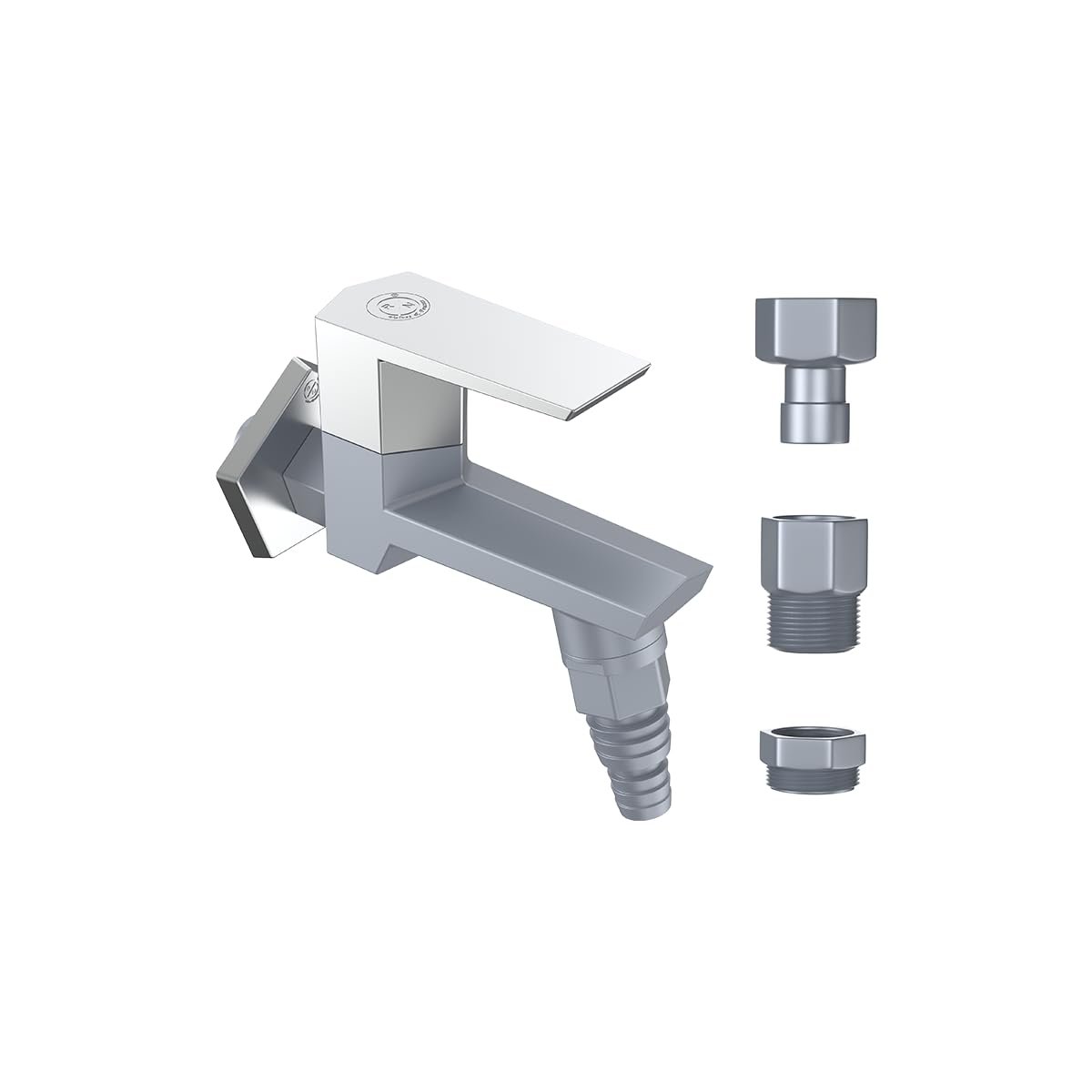 RN PTMT Superior Plastic Washing Machine Faucet (Metallic-Grey-Chrome-Dual) Washing Machine Tap with 4 Adjustments (Wall Mount Installation)_RNG2033D28-image-42