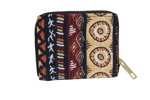 Image of P S Traders Online Women's Ladies Traditional Ikkat Cotton 5 Pieces Combo Bag Multicolor
