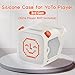 Silicone Case for Yoto Player (3rd Gen.), Anti-Slip Skin Cover,Ivory White