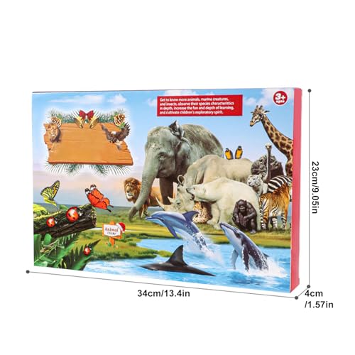 Calendrier animal compte à rebours de Noël pour bureau et collectionneurs